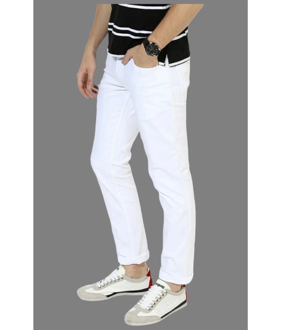 x20 - White Denim Skinny Fit Mens Jeans ( Pack of 1 ) - None