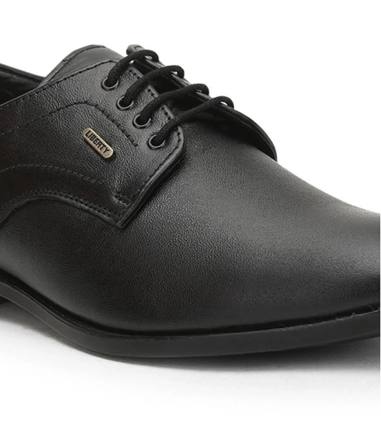 Liberty - Black Mens Derby Formal Shoes - None