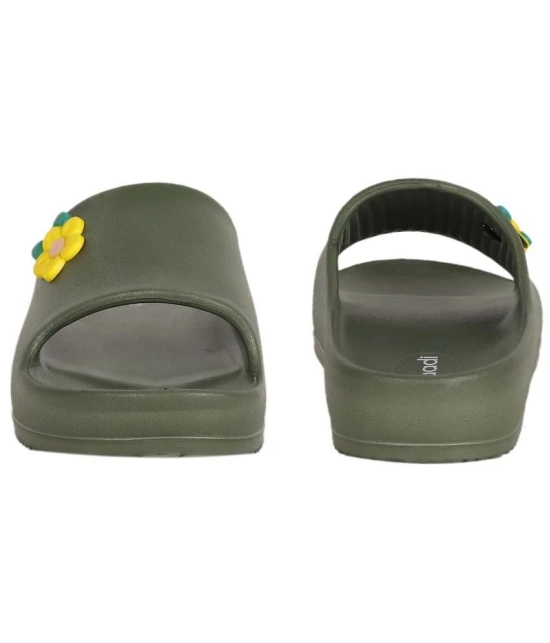 Aadi Olive Womens Slide Flip Flop - None