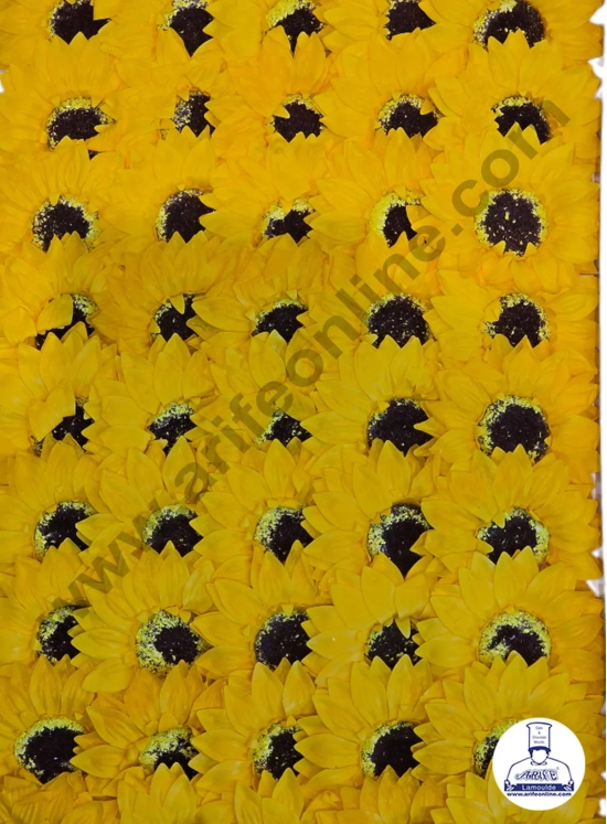 CAKE DECOR™ Scented Sunflower Artificial Flower For Cake Decoration ( 5 Pcs pack )-YELLOW