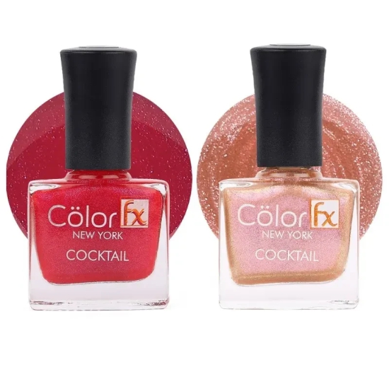 Color Fx New York Nail Enamel Cocktail - Party Collection Pack of 2 136_137