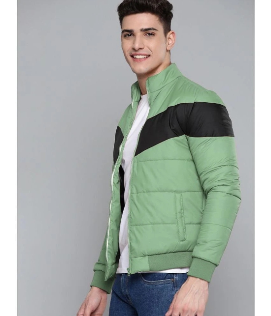 ADORATE Polyester Mens Quilted & Bomber Jacket - Green ( Pack of 1 ) - None