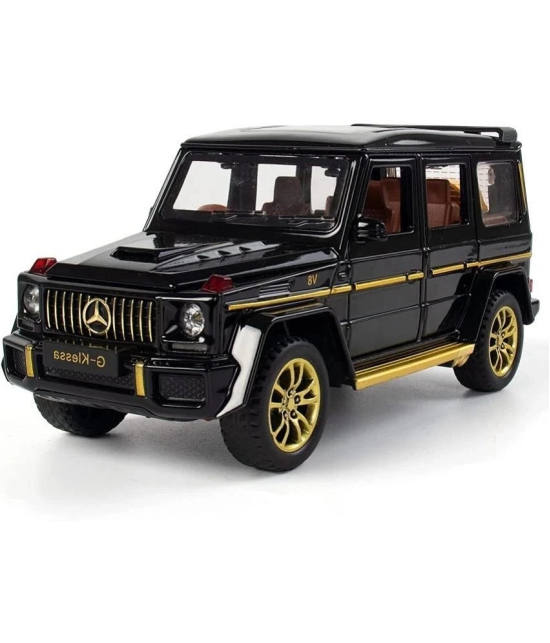 Alloy Metal Pull Back Die-cast Car Scale Model with Sound Light Mini Auto Toy for Kids Metal Model Toy Car with Sound and Lightã?MULTICOLORã?? (1.32- AMG G63 - MULTICOLOR) - Multicolor