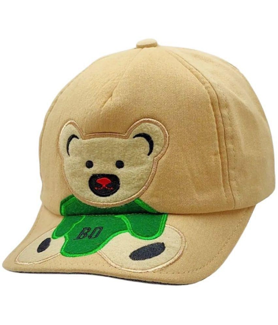 Zacharias boy's Kids Cotton Cap kc-07 Beige (Pack of 1) (1-4 Years) - None