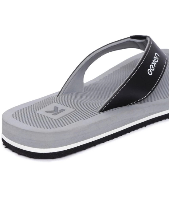 Paragon Grey Mens Thong Flip Flop - None