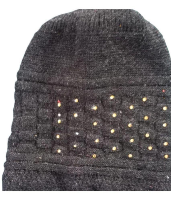 Whyme Fashion - Dark Grey Woollen Women's Cap ( Pack of 1 ) - Dark Grey