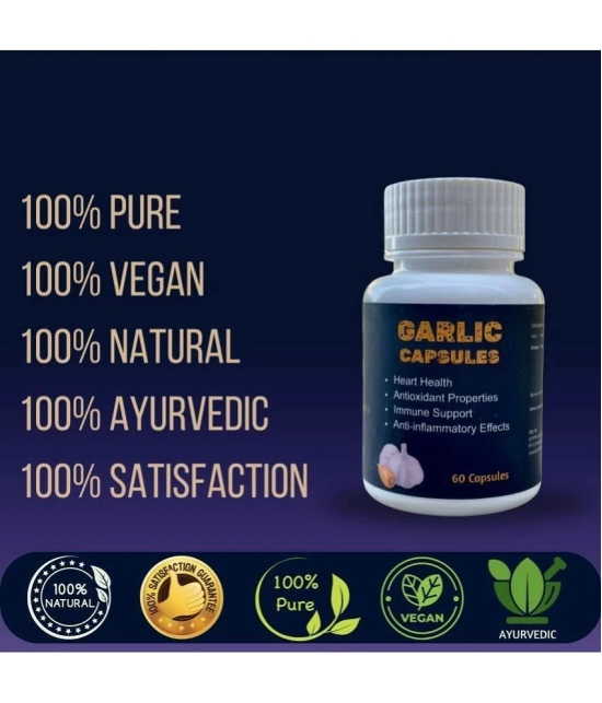 Looks United Ayurvedic Garlic Nutritional Supplement Capsules (Pack of 60Cap)