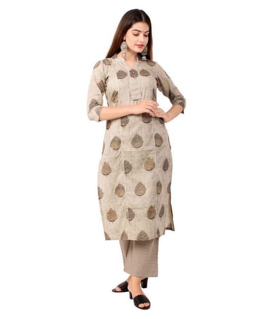 miravan Cotton Kurti With Palazzo - Stitched Suit - XL