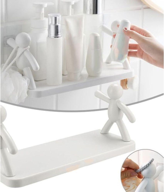 HOMETALES Premium Plastic Bathroom Shelve