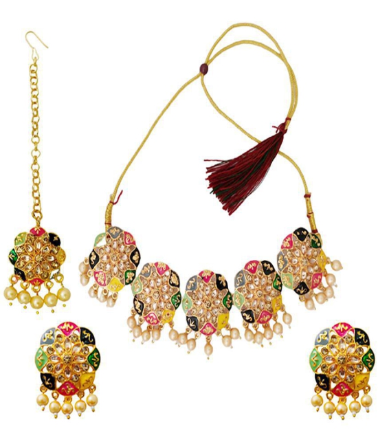 gilher - Multi Color Alloy Necklace Set ( Pack of 1 ) - Multi Color