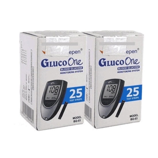 Dr Morepen BG 03 Gluco One Blood Glucose 25 Test Strips, Pack of 2