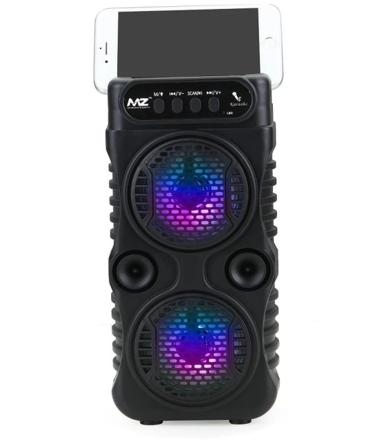 MZ M55VP 10 W Bluetooth Speaker Bluetooth V 5.0 with SD card Slot Playback Time 6 hrs Black - Black