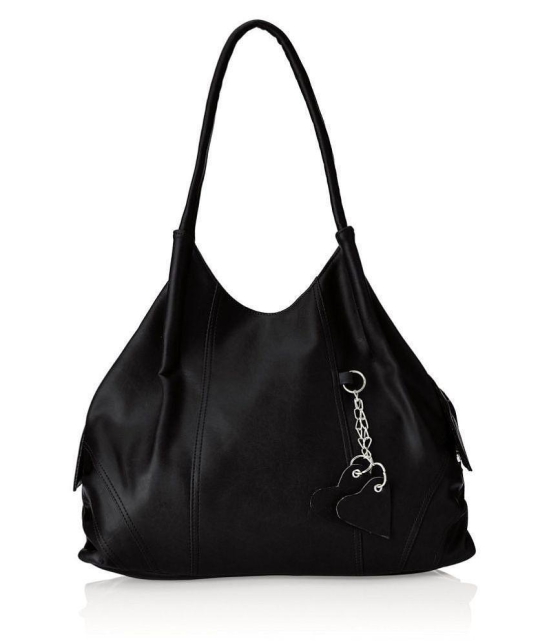 Fostelo Black P.U. Shoulder Bag - Black