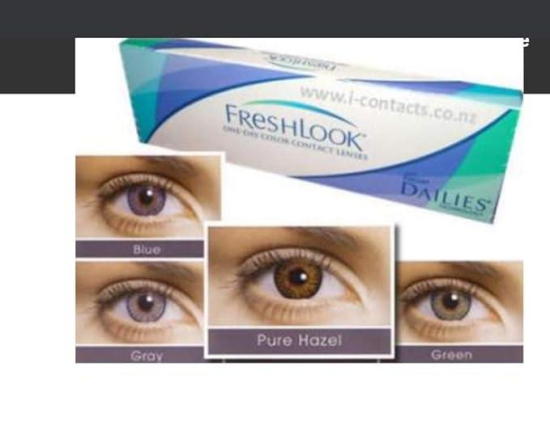 ALCON Freshlook One-Day Color Powerless 10 Lens + 10 Lens (Grey, Pure Hazel)-HAZEL +GREY