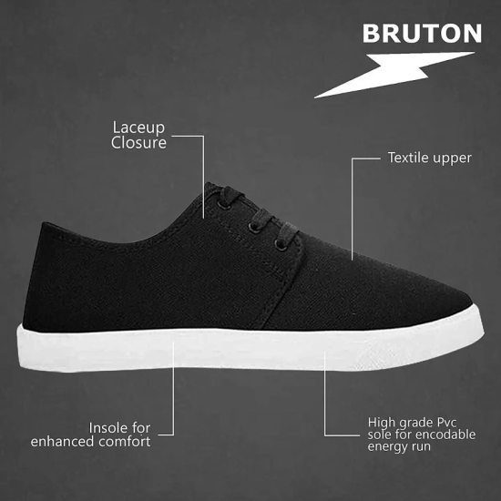 Bruton Sneakers Casual Shoes for Men Black Mens Lifestyle - None