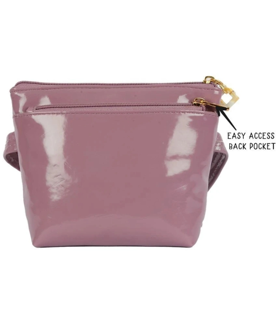 Baggit Purple Faux Leather Sling Bag - Purple