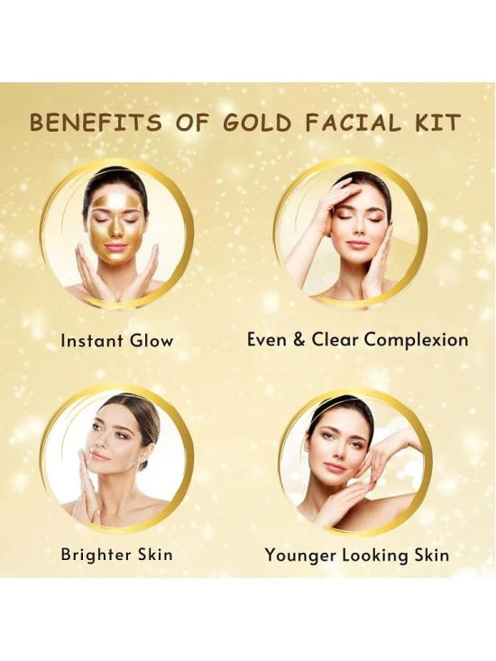 Phillauri Facial kit 3 Times Use Facial Kit For All Skin Type Gold 100 ( Pack of 1 )