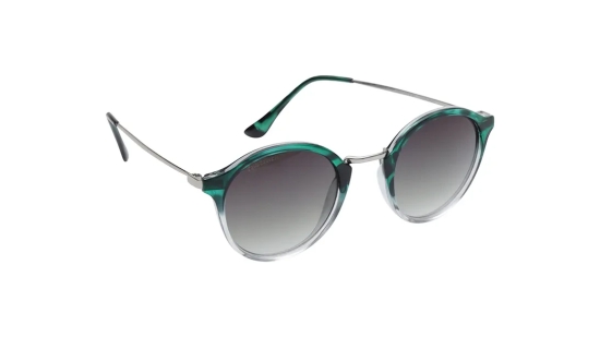 Green Round Rimmed Sunglasses(C085GR4V)