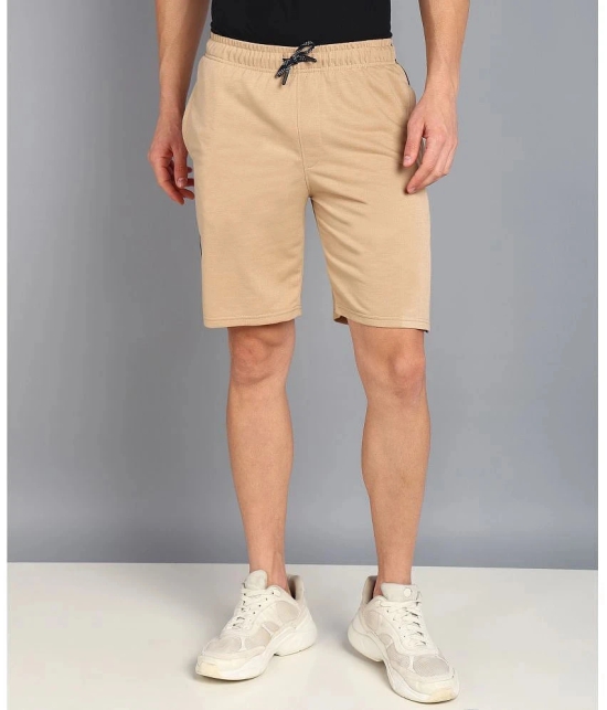 XFOX Khaki Blended Mens Shorts ( Pack of 1 ) - None