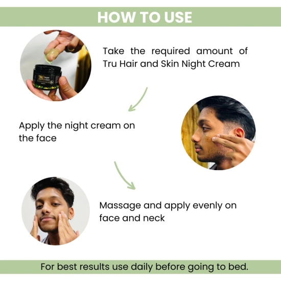 Night Cream With Green Tea, Niacinamide & Olive | Reduces Acne & Hyperpigmentation- 50g-5