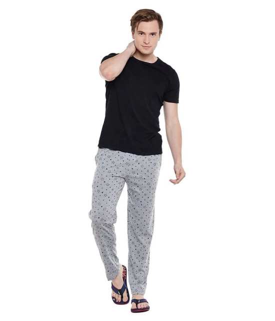 Vimal Jonney Light Grey Cotton Trackpants Single - None