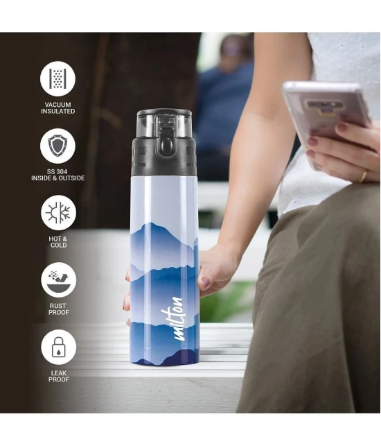 Milton Artesia 900 Thermosteel Insulated Water Bottle, 750 ml, Blue - Blue