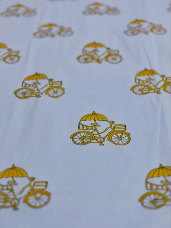 Cycle Printed Bedsheet