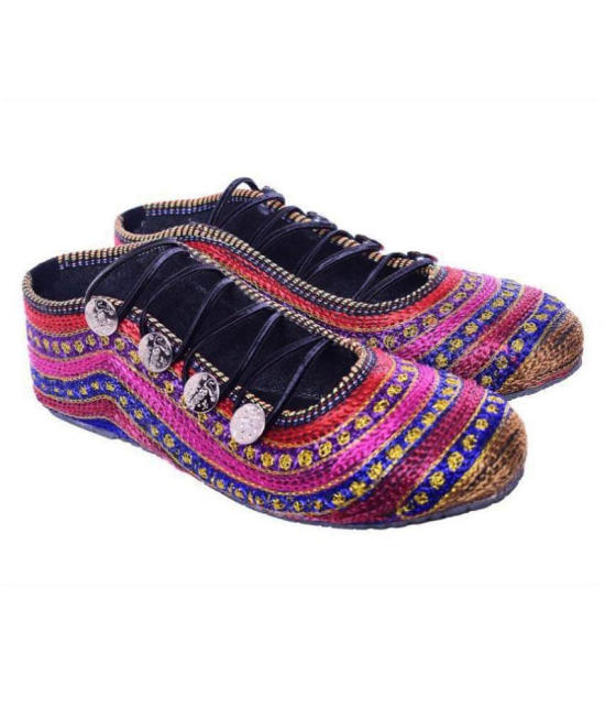 Raj Multi Color Ethnic Footwear - None