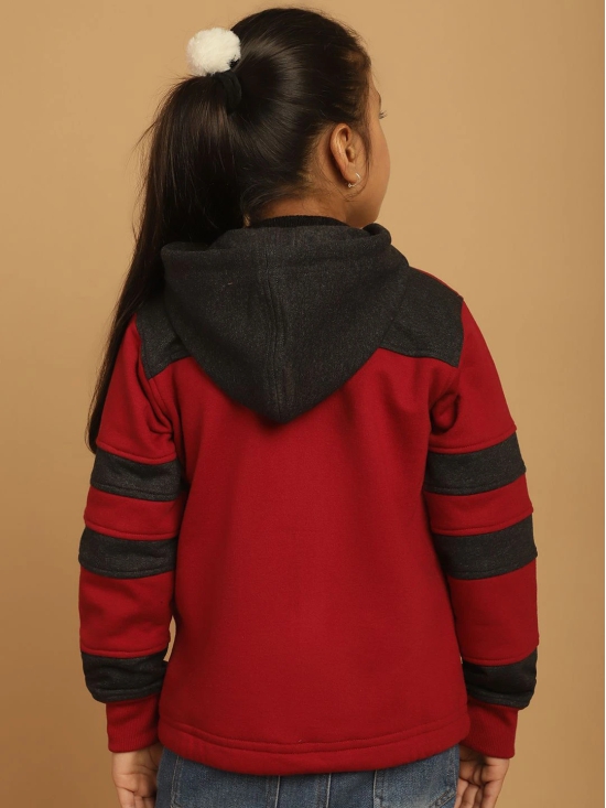 MINI & MING Girls Colourblocked Hooded Sweatshirt