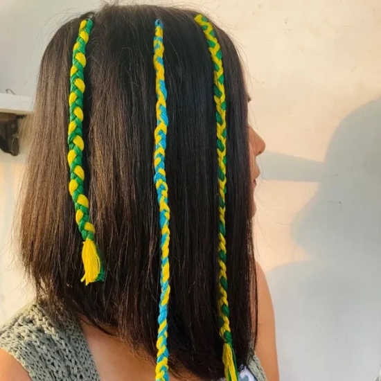 Hazel Hair Strands Lemon-Short Single