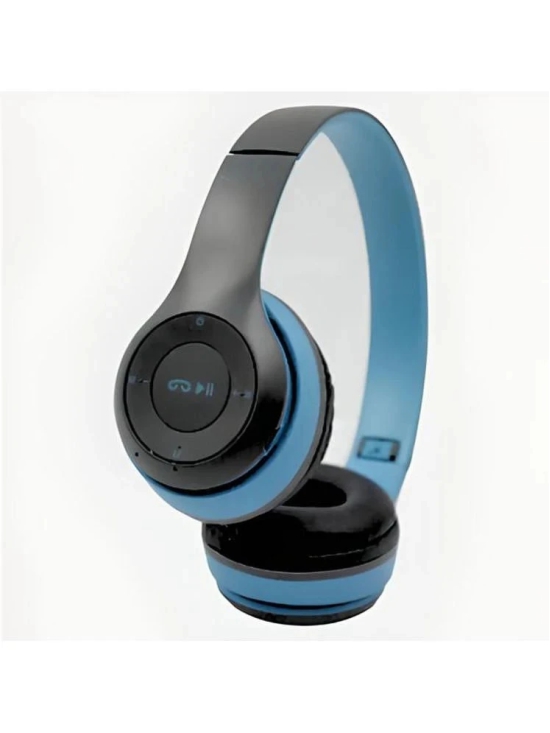 UGPro UGP-47 2 in 1 3.5 mm Bluetooth Headphone Over Ear 4 Hours Playback Adjustable length IPX4(Splash & Sweat Proof) Blue