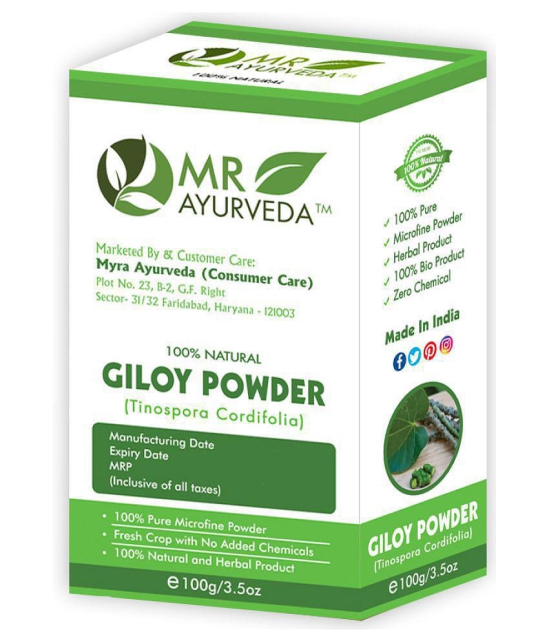 MR Ayurveda Organic Giloy Powder Hair Scalp Treatment 300 g Pack of 3