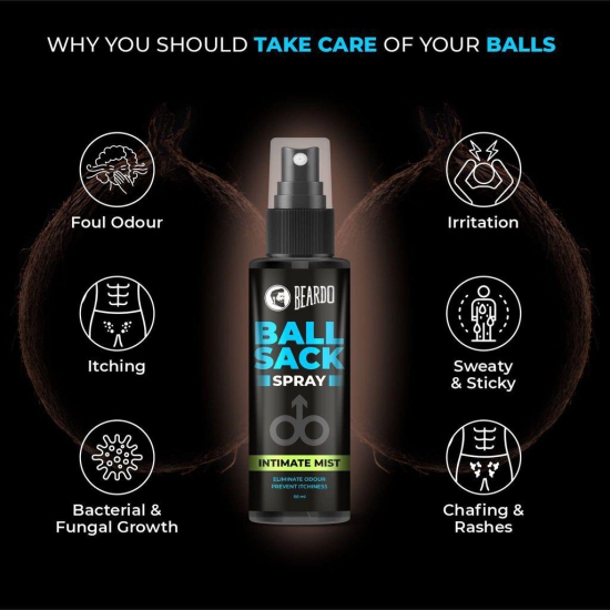 Beardo Ball Sack Spray - For Fresh & Dry Balls