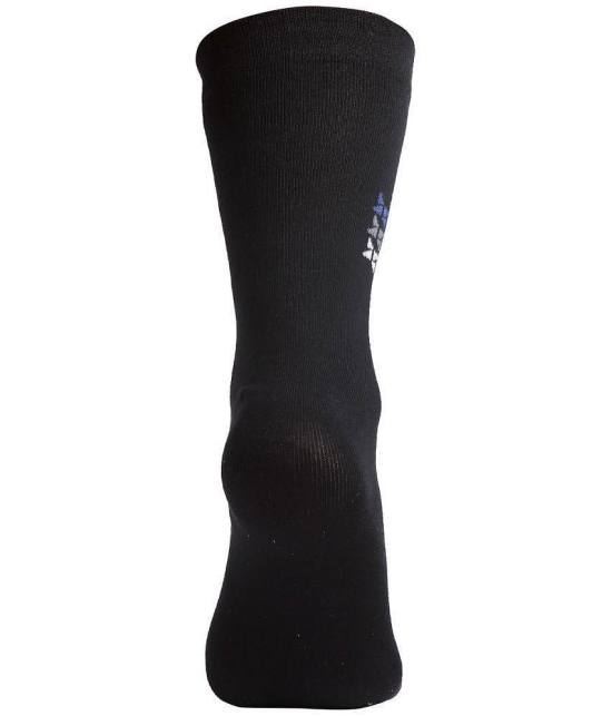 Texlon - Black Cotton Men's Mid Length Socks ( Pack of 5 ) - Black