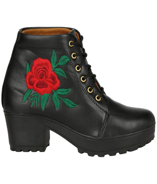 Commander - Black Women''s Ankle Length Boots - None