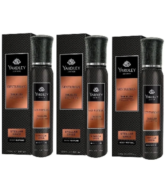 YARDLEY LONDON GENTALMAN THE ELITE COLLECTION STALLAR SPICE BODY PERFUME . 120 ML EACH PACK OF 3