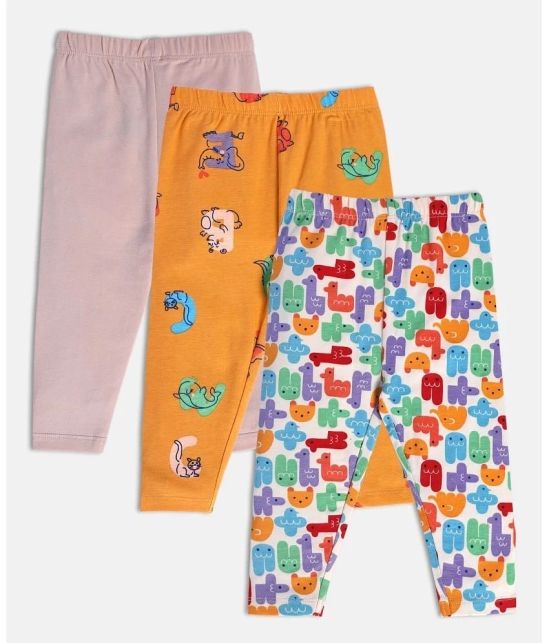 MINI KLUB - Multi Cotton Legging For Baby Girl ( Pack of 1 ) - None