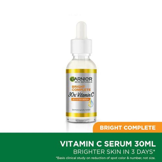 Garnier Bright Complete Vitamin C Booster Face Serum  Reduces Spots 30 ml