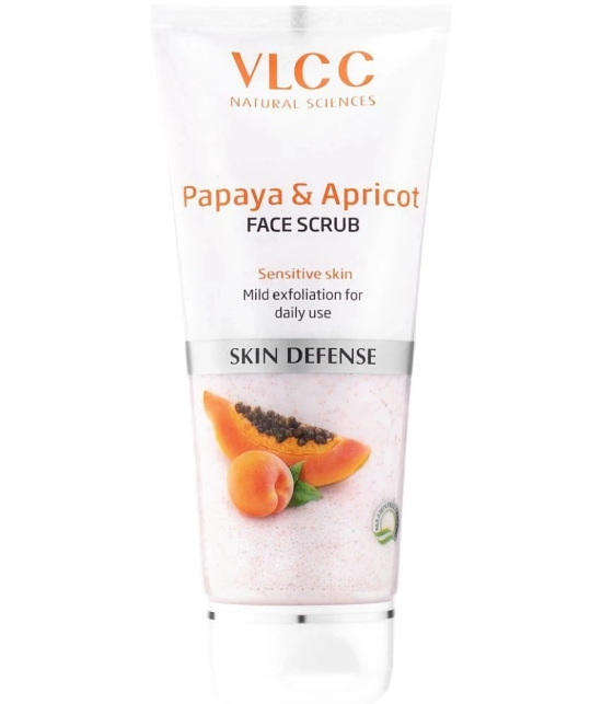 VLCC Papaya & Apricot Face Scrub, 80 g, Removes Blackheads & Whiteheads