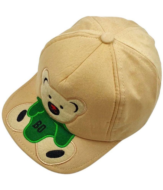 Zacharias boy's Kids Cotton Cap kc-07 Beige (Pack of 1) (1-4 Years) - None