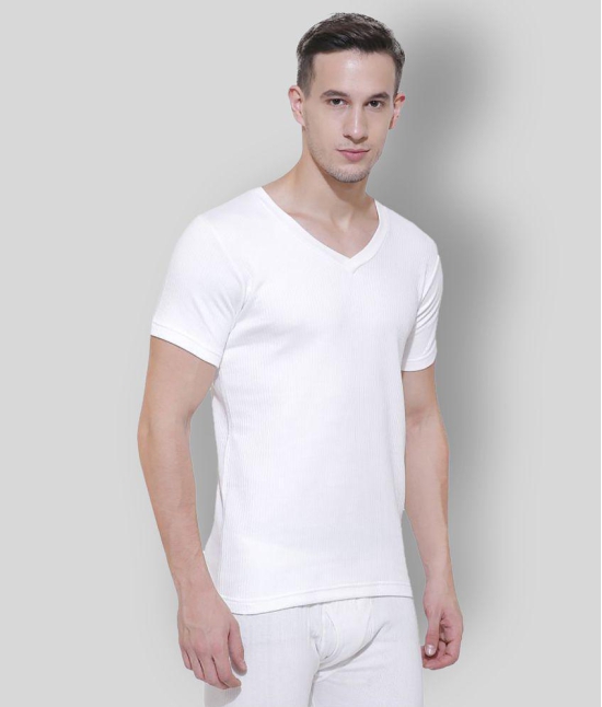 Bodycare Insider - Off-White Cotton Blend Mens Thermal Tops ( Pack of 1 ) - None