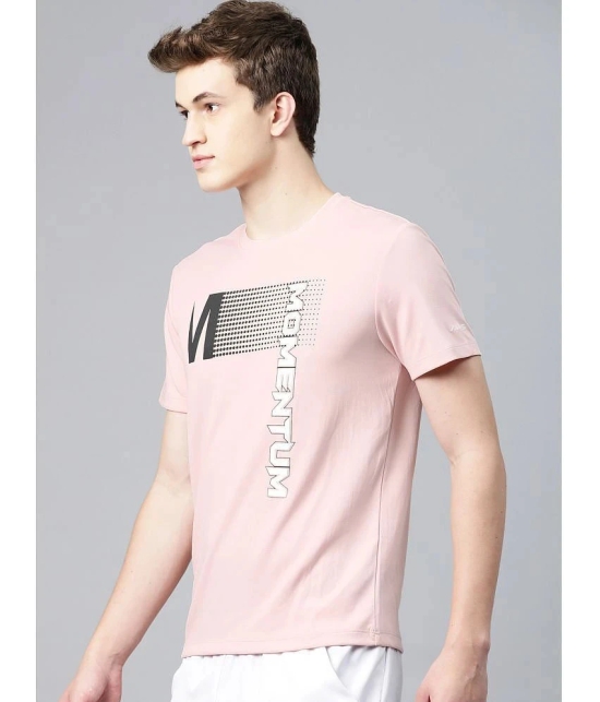 Alcis Pink Polyester Slim Fit Mens Sports T-Shirt ( Pack of 1 ) - None