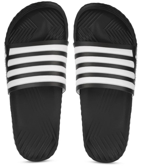 Aqualite Black Mens Slide Flip Flop - None