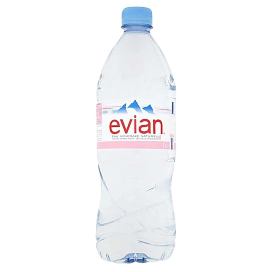 Evian Natural Mineral Water, 1000 Ml