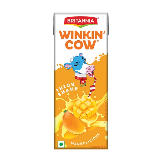 Britannia Winkin Cow Mango Milkshake, 180 ml