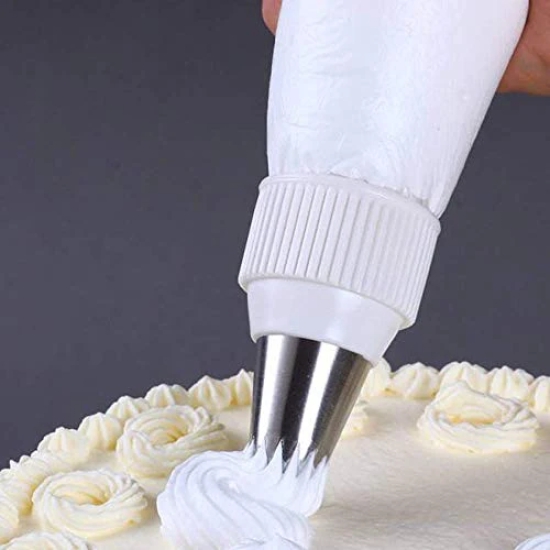 Magnusdeal 5PCS ABS Standard Couplers Icing Nozzles Pipe Tip Couplers Cookie Making Accessory Tools for Cake Decorating