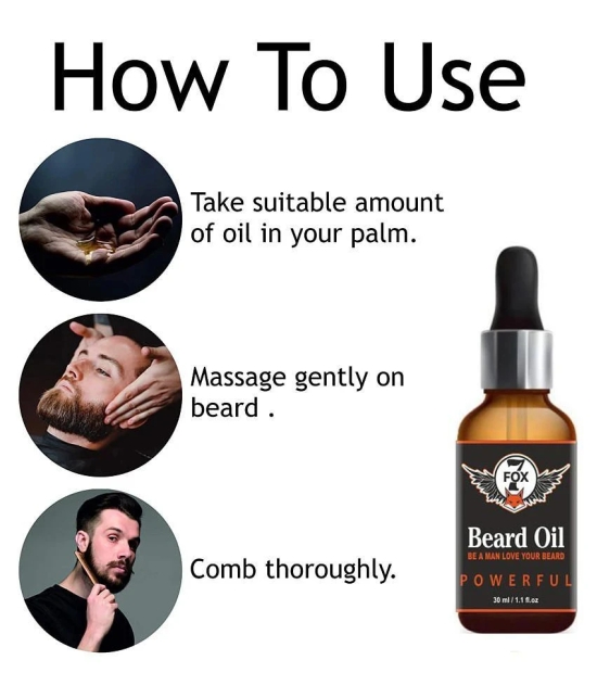 7 FOX PowerFull Beard Oil For Growth 30 ml