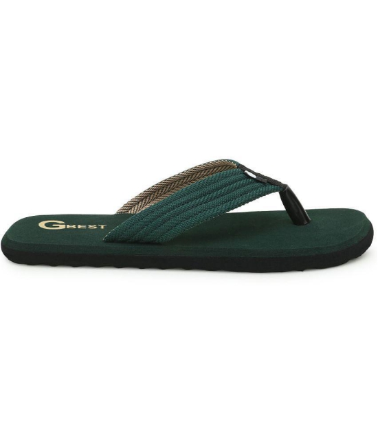 GBest - Green Men's Thong Flip Flop - None