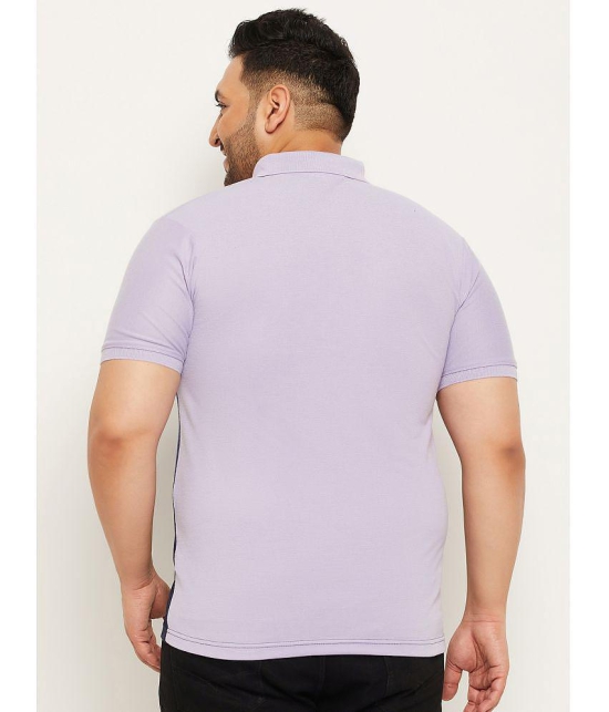 MXN - Lavender Cotton Blend Regular Fit Mens Polo T Shirt ( Pack of 1 ) - None