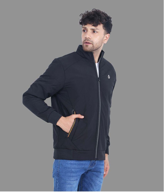 Dollar - Black Synthetic Regular Fit Mens Windcheater Jacket ( Pack of 1 ) - None